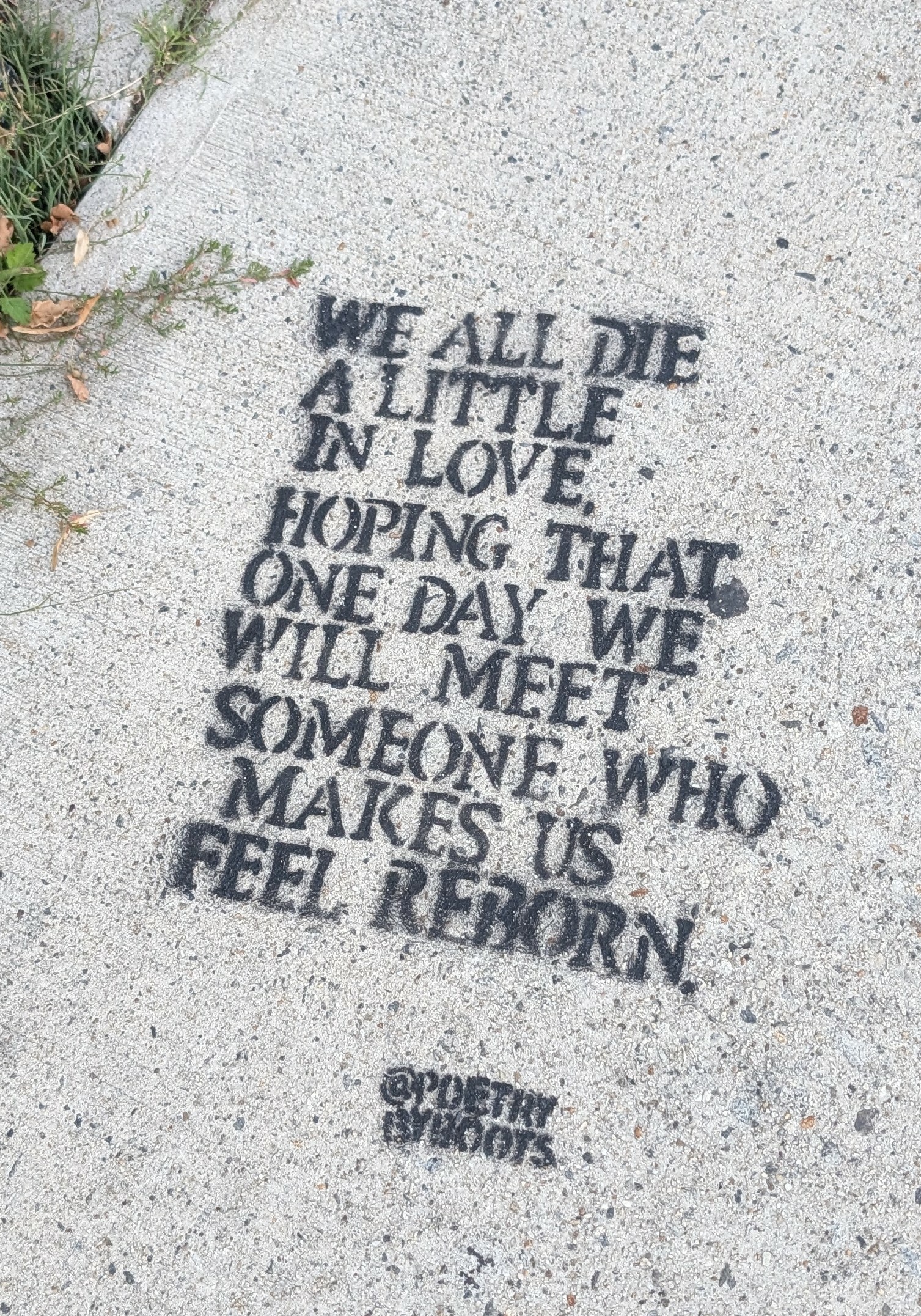 We all die a little in love, hoping that one day we will meet someone who makes us feel reborn